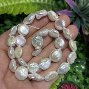 Yuvarlak Tablet Dogal Barok İncisi 12 Mm 2